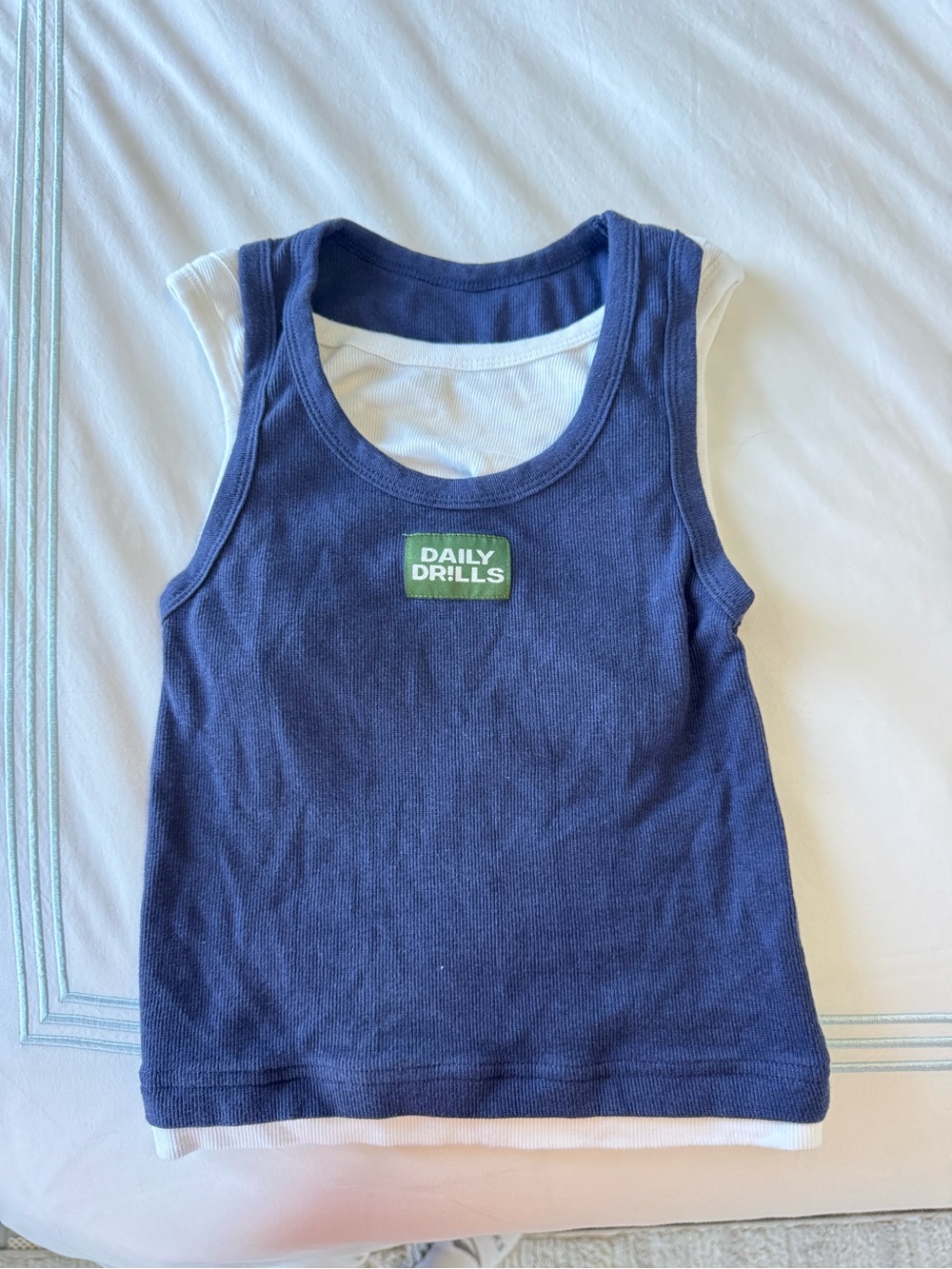 Daily Drills Navy Blue Tank Top